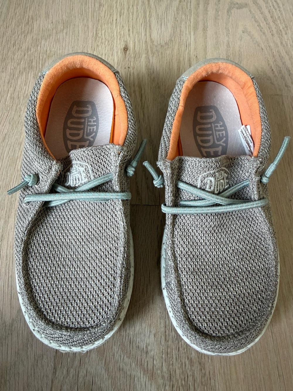 Hey Dude Wally Canvas Washable Slip On Sneakers (Youth) in Sahara Size 12